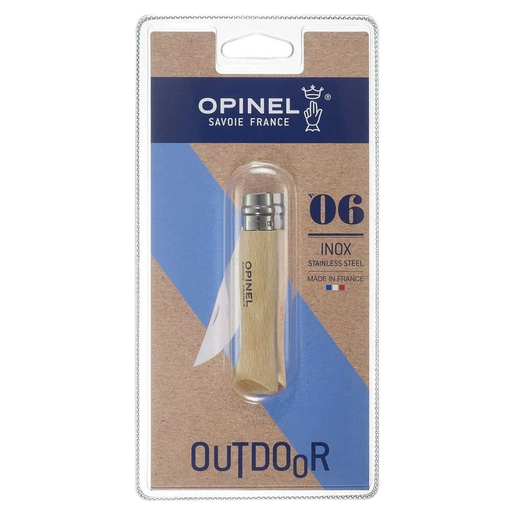 Opinel Usa Inc. Blister Pack No 6 Stainless Folding Knife 000404 - Image 2