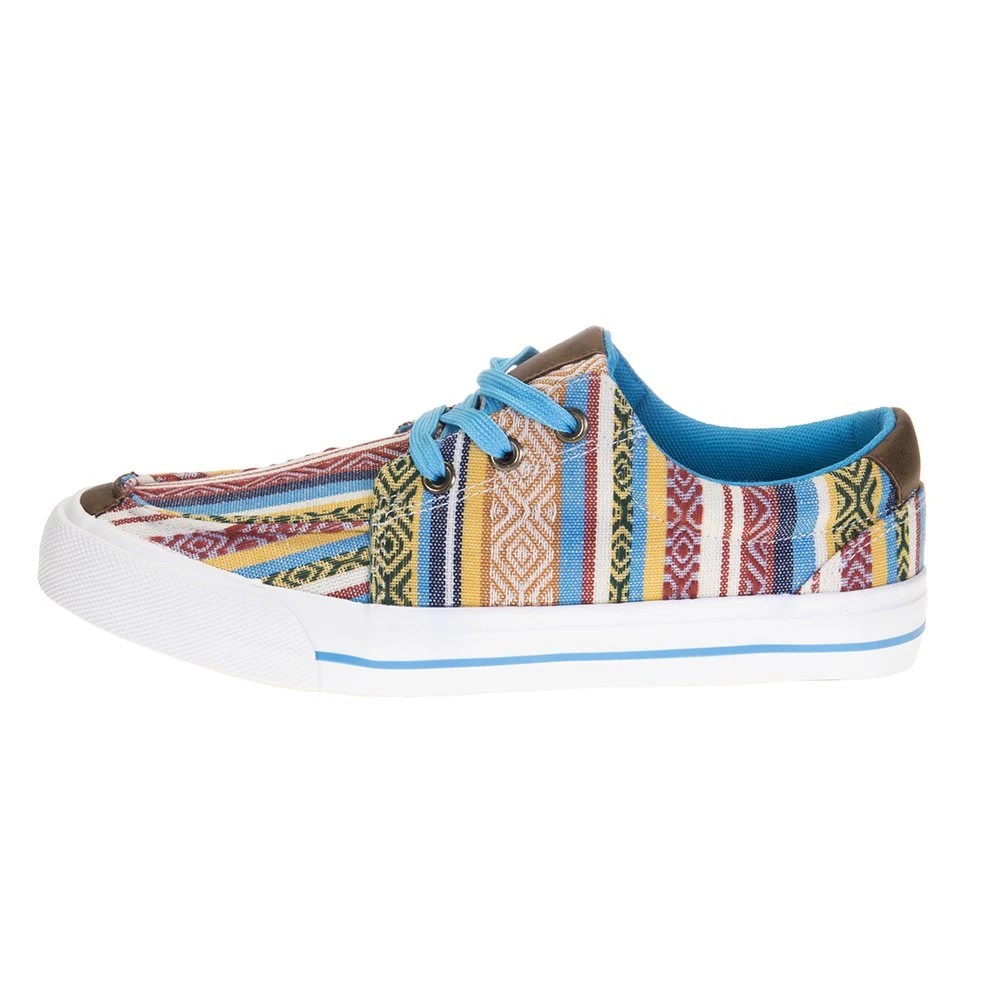 Roper Women's Roper Angel Fire Blue Aztec Tennis Shoe - Image 3