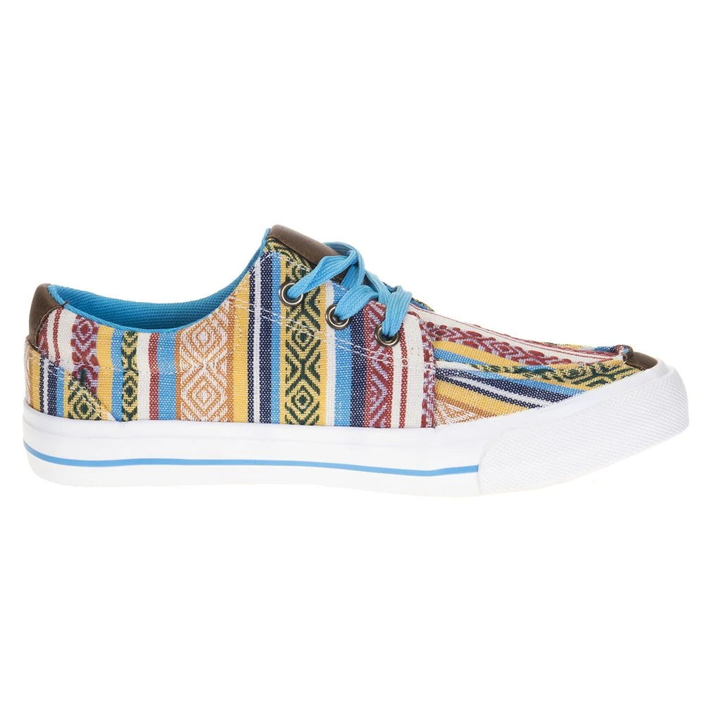 Roper Women's Roper Angel Fire Blue Aztec Tennis Shoe - Image 5