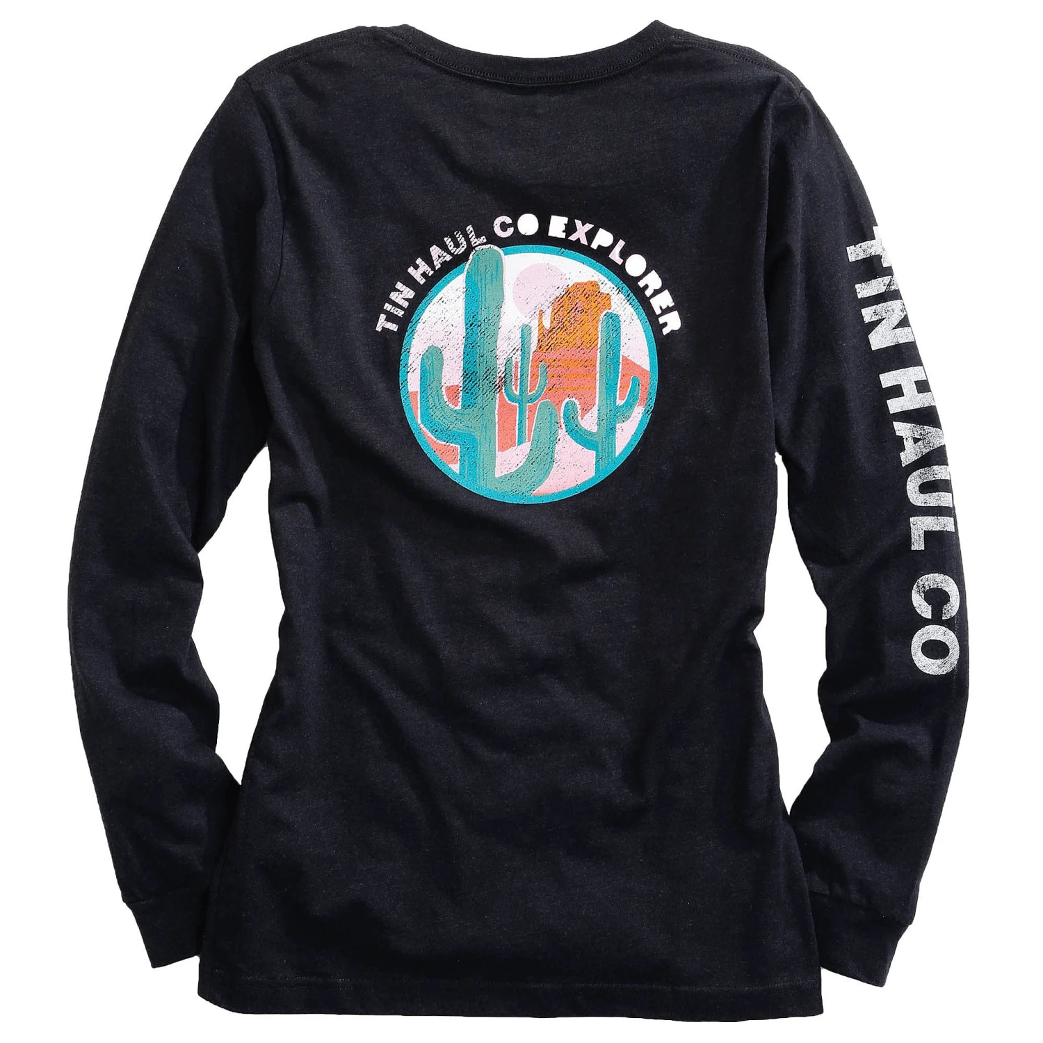 Tin Haul Women's Black Logo Tee - Image 2