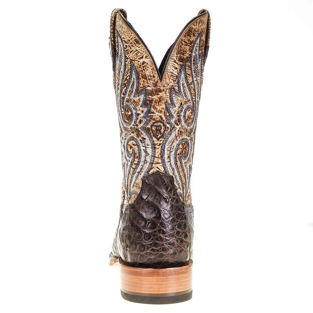 Ariat Men's Relentless Chocolate Caiman Belly 11in. Lion Tan Top Boot - Image 4