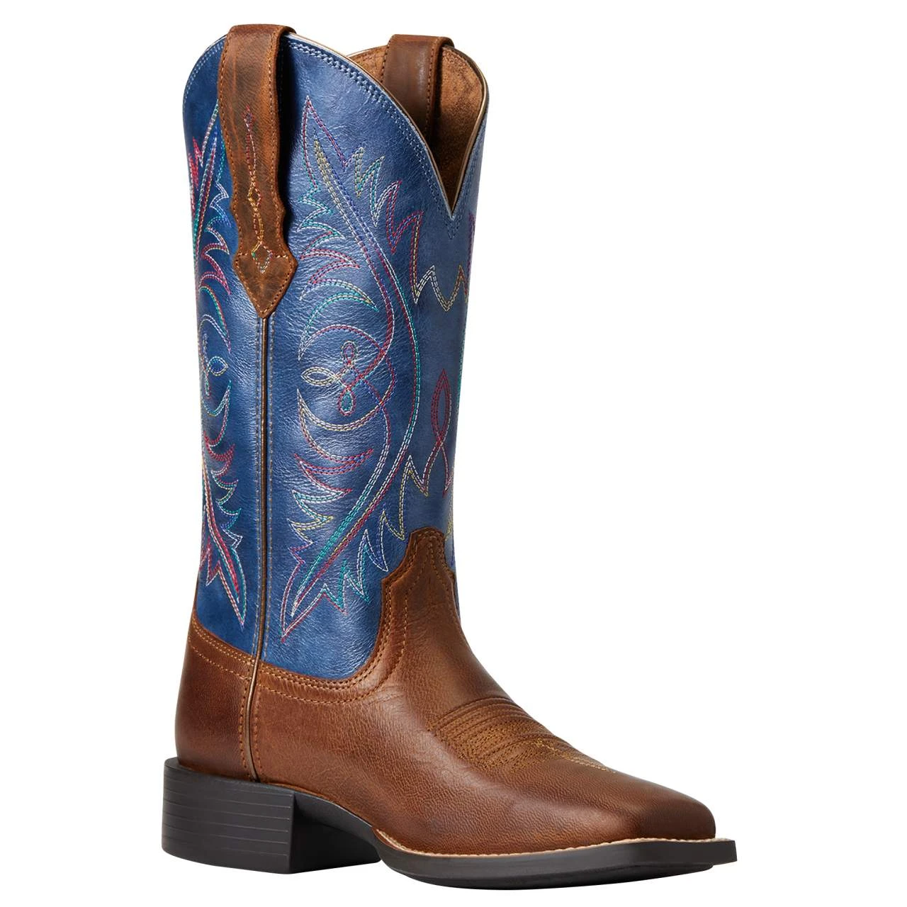 Ariat Round Up Wide Square Toe StretchFit Western Boot - Image 4