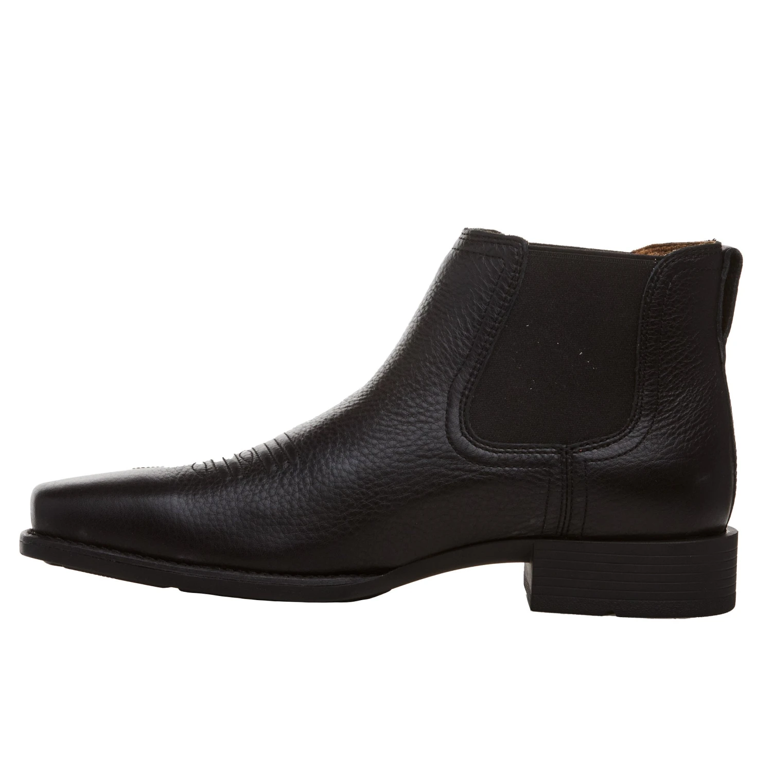 Ariat Men's Booker Ultra Square Toe 6in Black Deertan Top Pull On - Image 3