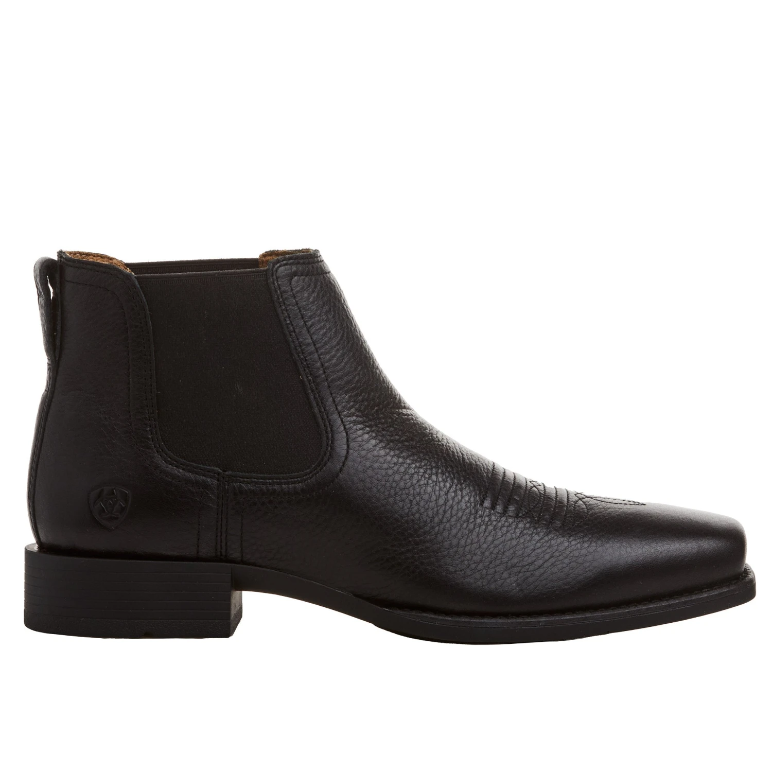 Ariat Men's Booker Ultra Square Toe 6in Black Deertan Top Pull On - Image 5