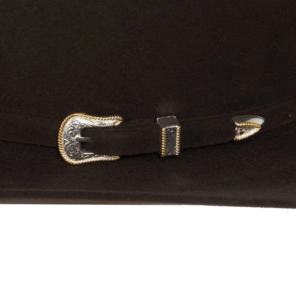 American Hats 10X Chocolate 4 /2in. Brim Open Crown Felt Cowboy Hat - Image 3