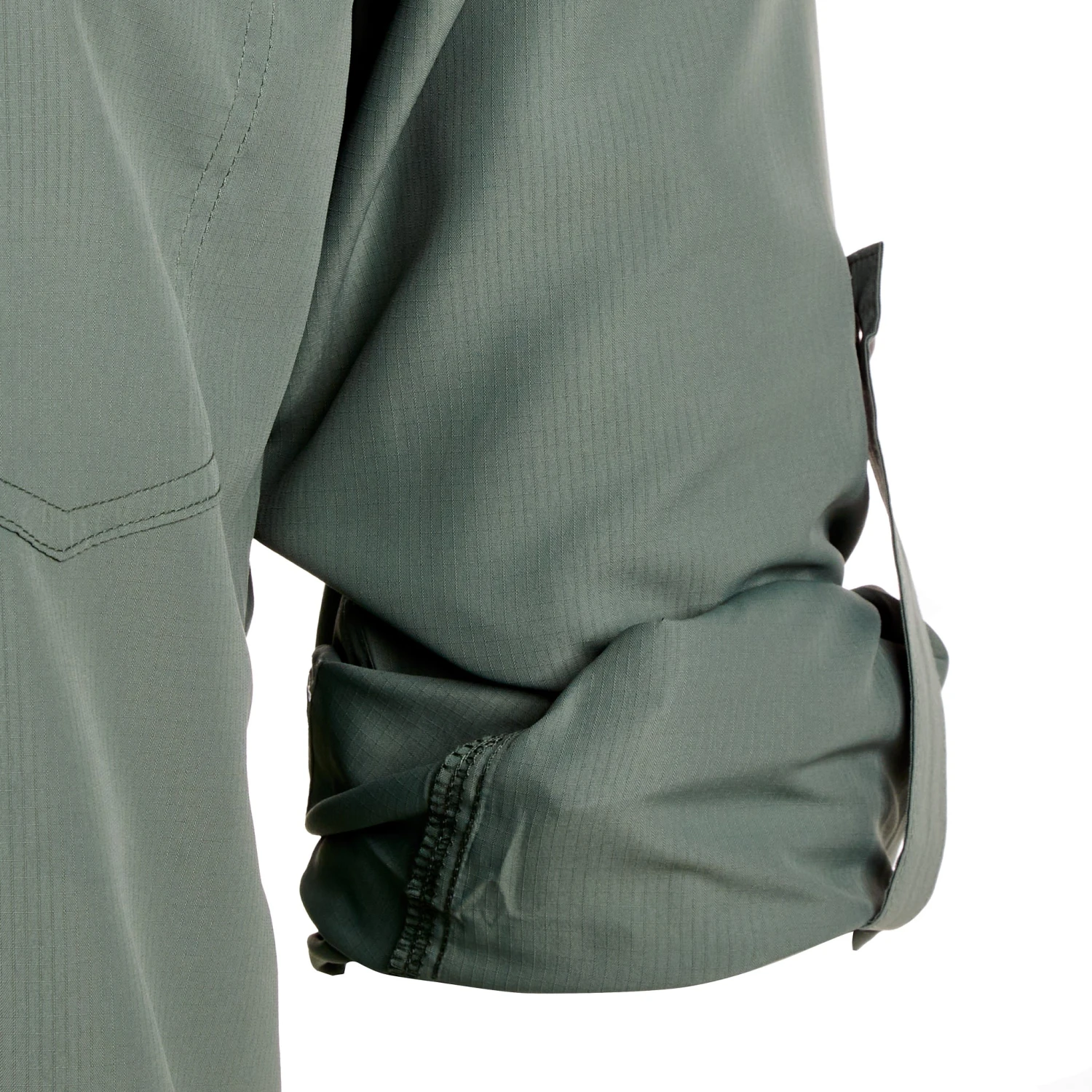 Wrangler Men's Hedge Green Performance Long Sleeve Snap Shirt - Image 4