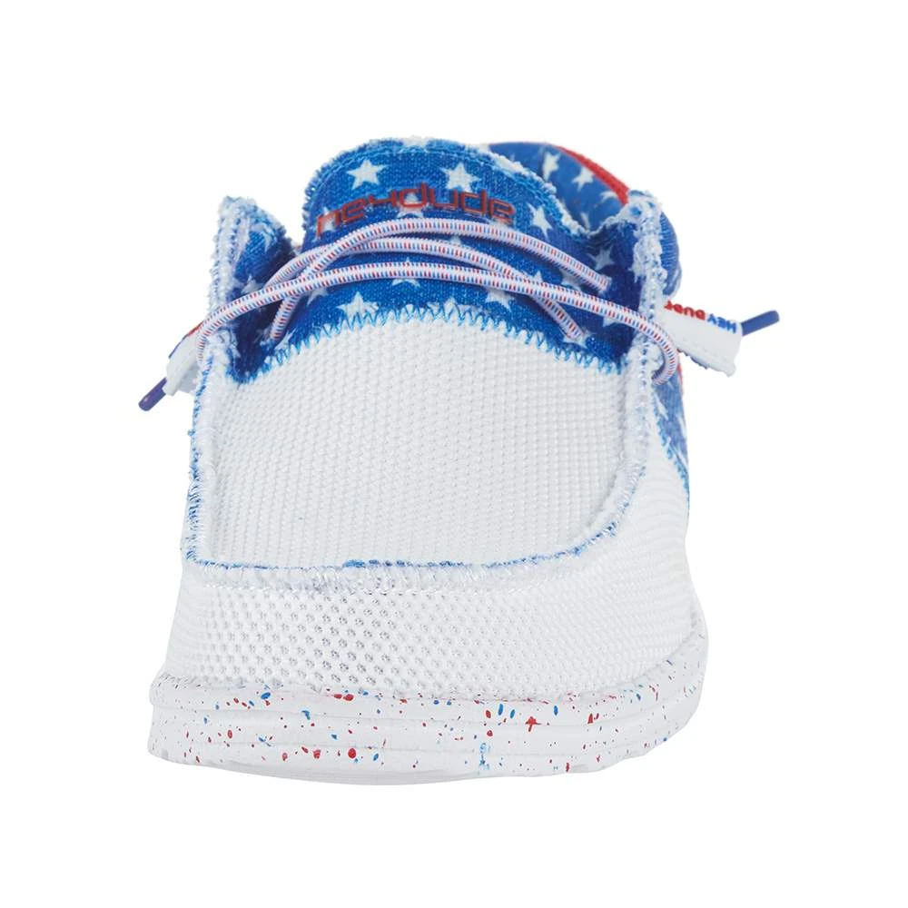 Heydude Men`s Hey Dude White Wally Tri Sox American Pride - Image 2