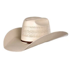 American Hats Ivory Triple Vent 4 1/4in. Brim Straw Cowboy Hat