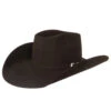 American Hats 7X Chocolate Open Crown 4-1/4 Brim Felt Cowboy Hat