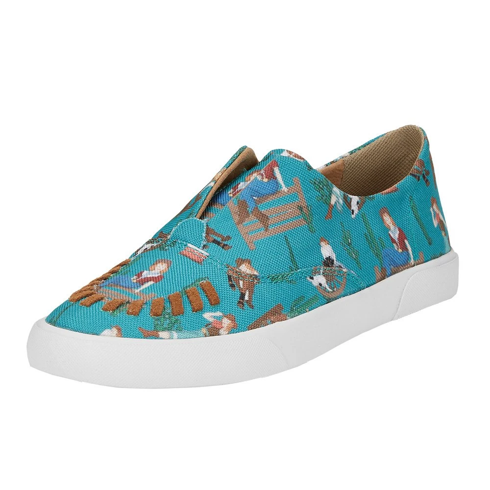 Reba By Justin Women's Alice Turquoise Slip On