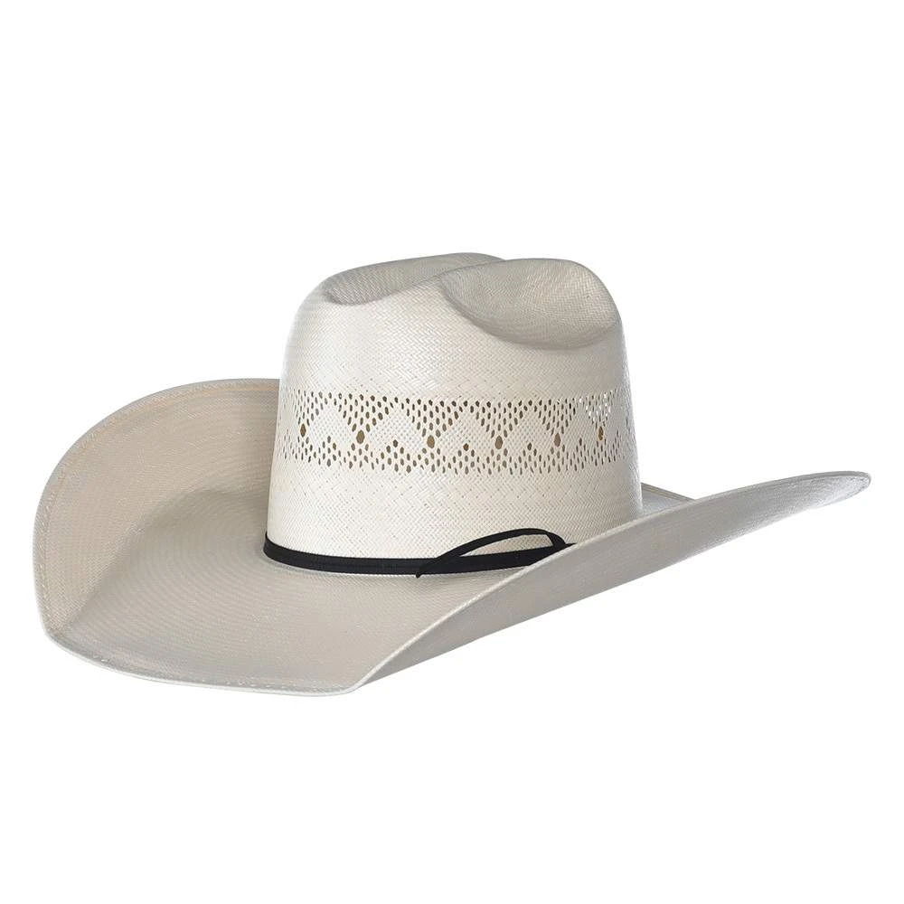 Rodeo King Ivory High Point Shantung 4 1/2in. Brim Open Crown Straw Hat