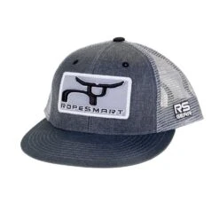 Ropesmart Rope Smart Gray Patch Logo Trucker Snapback