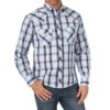 Wrangler Easy Care Blue/Red Plaid Shirt