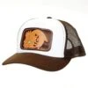McIntire Saddlery Brown Foam Trucker Cap With Leather Tool Patch