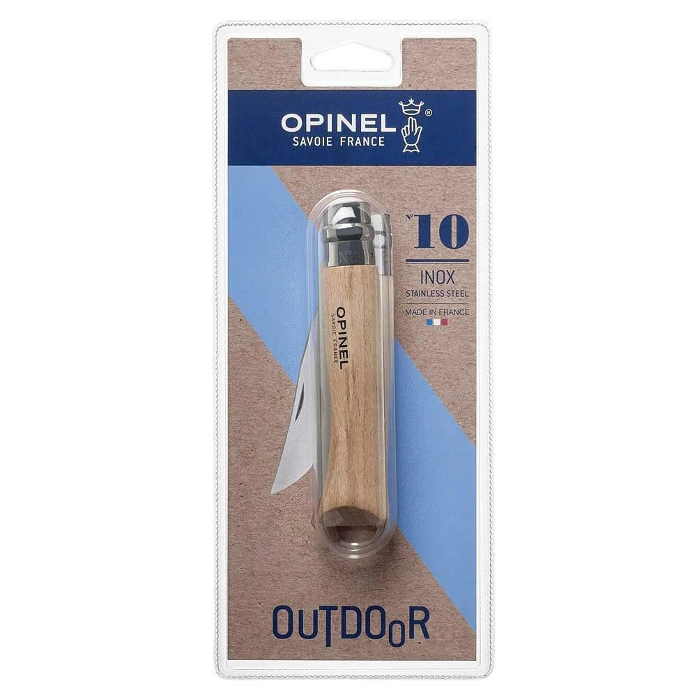 Opinel Usa Inc. Blister Pack No 10 Stainless Steel Folding Knife 001255