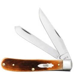 Case XX Sawcut Jig Amber Bone Trapper CA17890