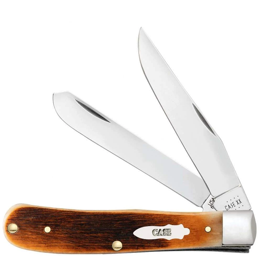 Case XX Sawcut Jig Amber Bone Trapper CA17890