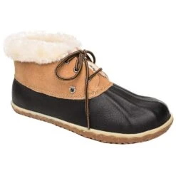 Minnetonka Women's Tega Black And Tan Boot