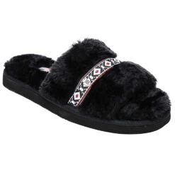 Minnetonka Women's Minnetonka London Black Slipper