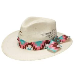 Charlie 1 Horse Hissy Fit 3in. Brim Straw Fashion Hat