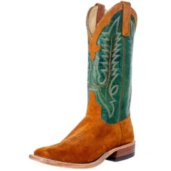 Anderson Bean Men's Wheatbuck Waxy Kudu Roughout 13in. Navajo Bison Top Boot