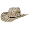 M+F Kids Multi Colored Straw Cowboy Hat