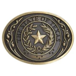 And West The State Of Texas Seal Buckle