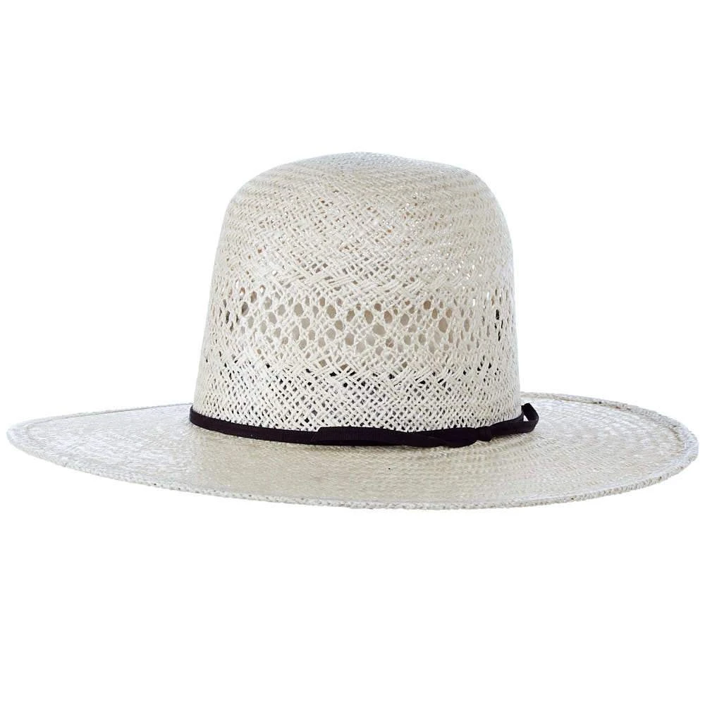 Rodeo King Jute Open Crown 4-1/4in. Brim Straw Cowboy Hat