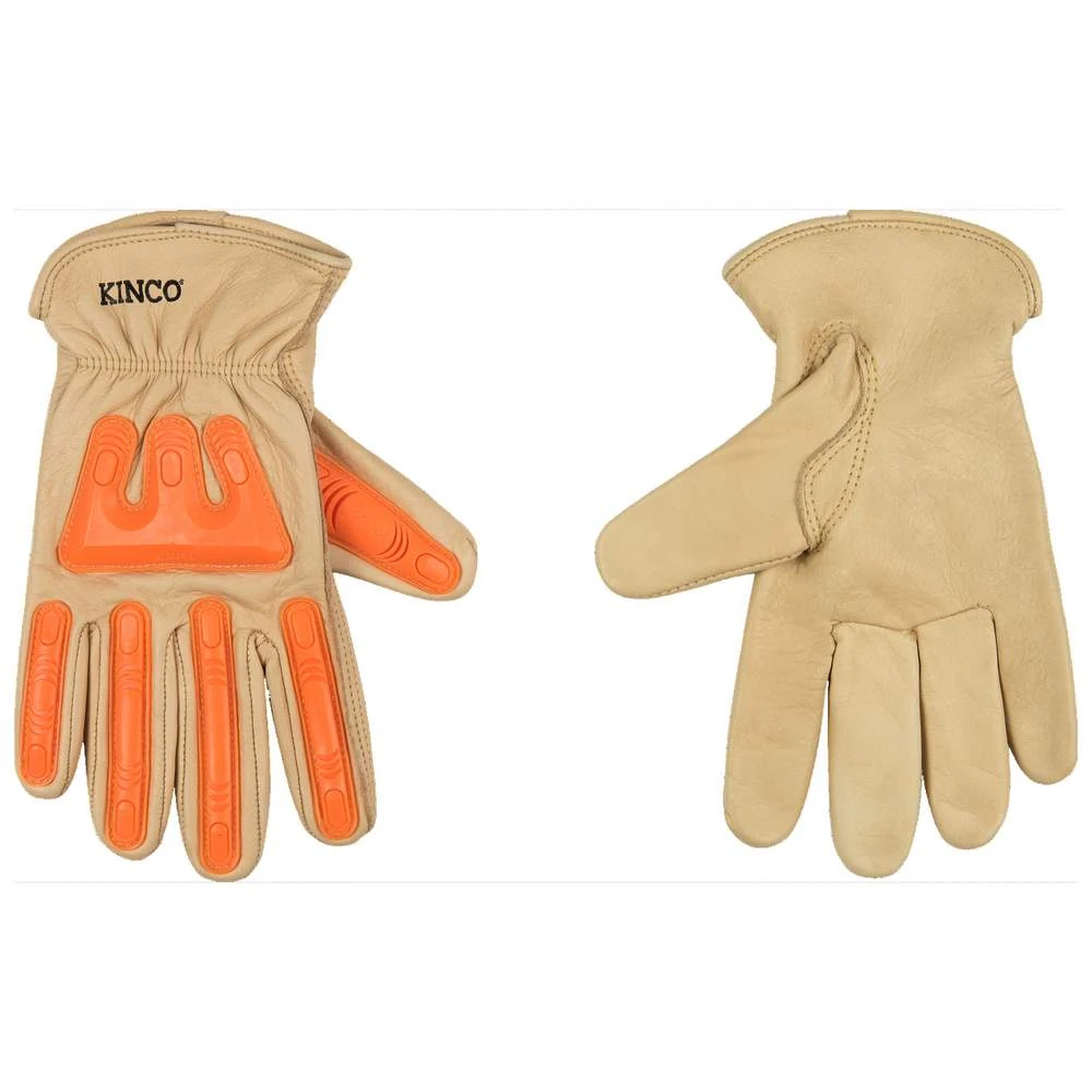 Kinco Gloves Cowhide Driver W/Impact Protection Gloves