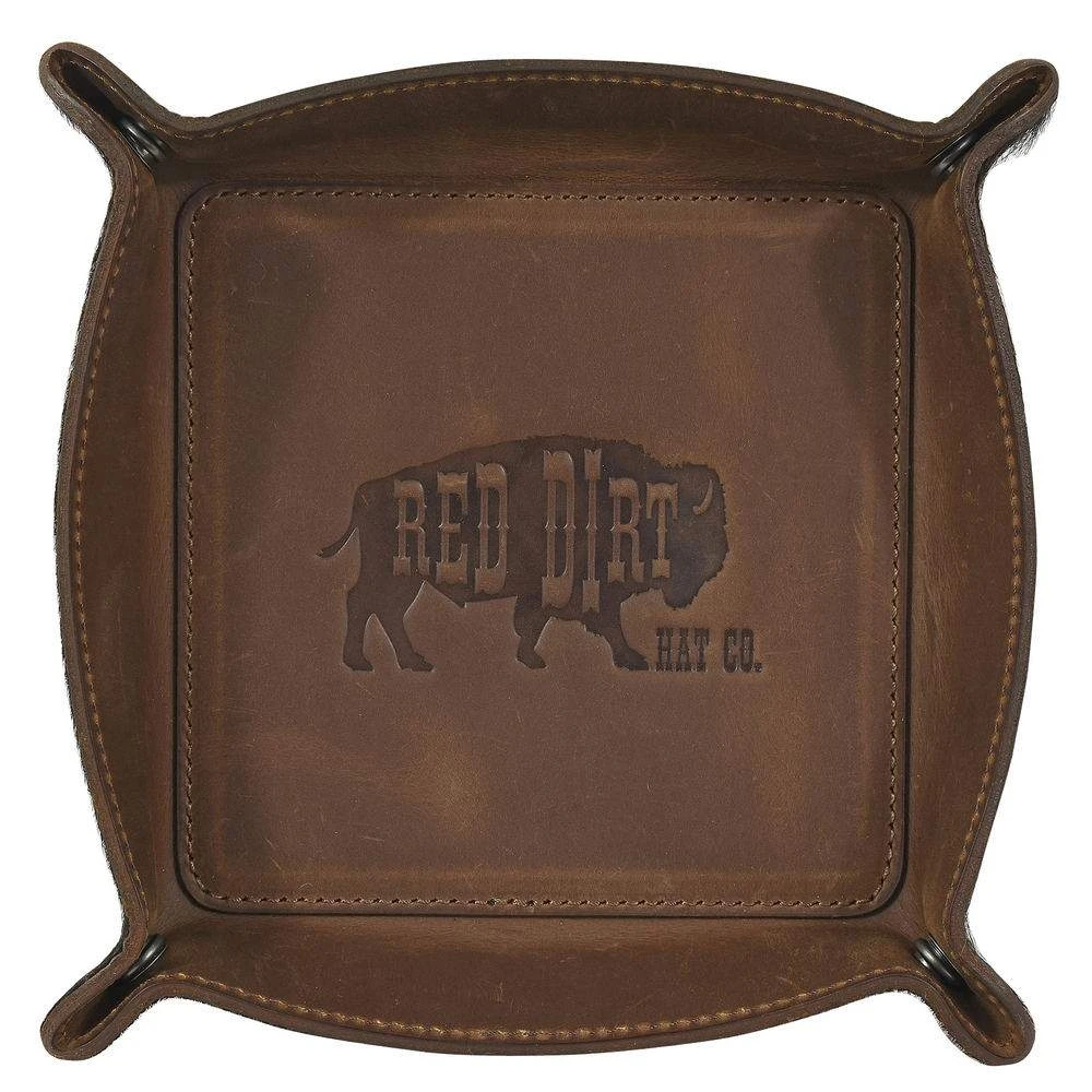 Red Dirt Hat Brindle Folding Valet Tray