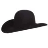 American Hats AHC 7X Black Self Band 4 1/4in. Brim Round Oval Open Crown Felt Cowboy Hat