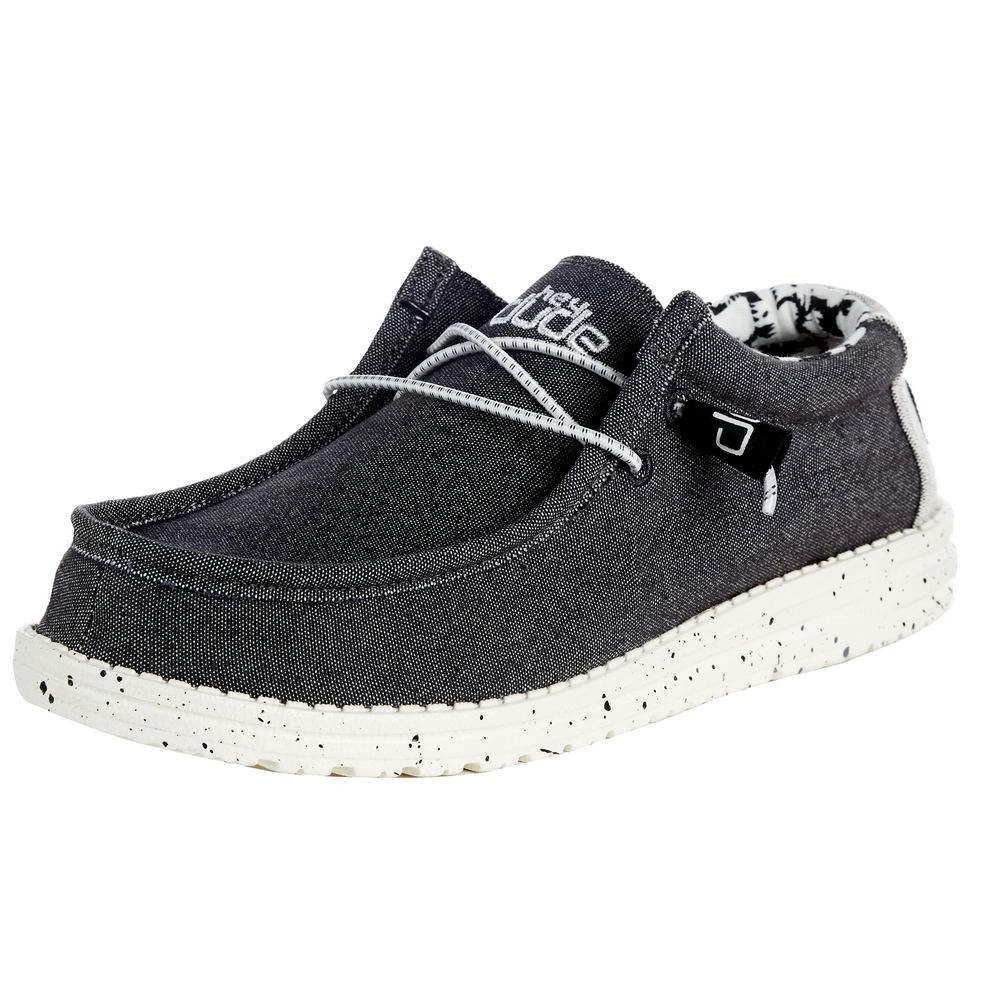 Heydude Mens Hey Dude Wally Stretch Opal Black