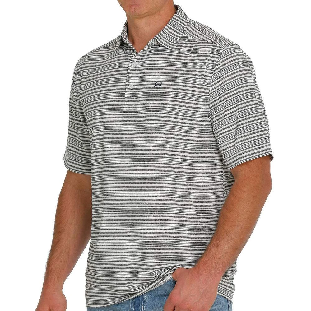 Cinch Men's Striped Short Sleeve Arenaflex Polo Shirt