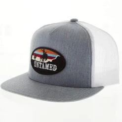 Red Dirt Hat Company Untamed Heather Grey And White Cap