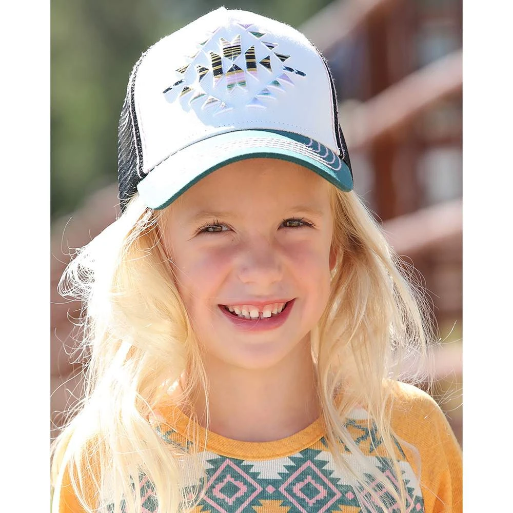 Girl's Cruel Girl Southwest Embroidered Trucker Cap
