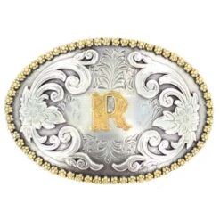 M&F R Initial Belt Buckle
