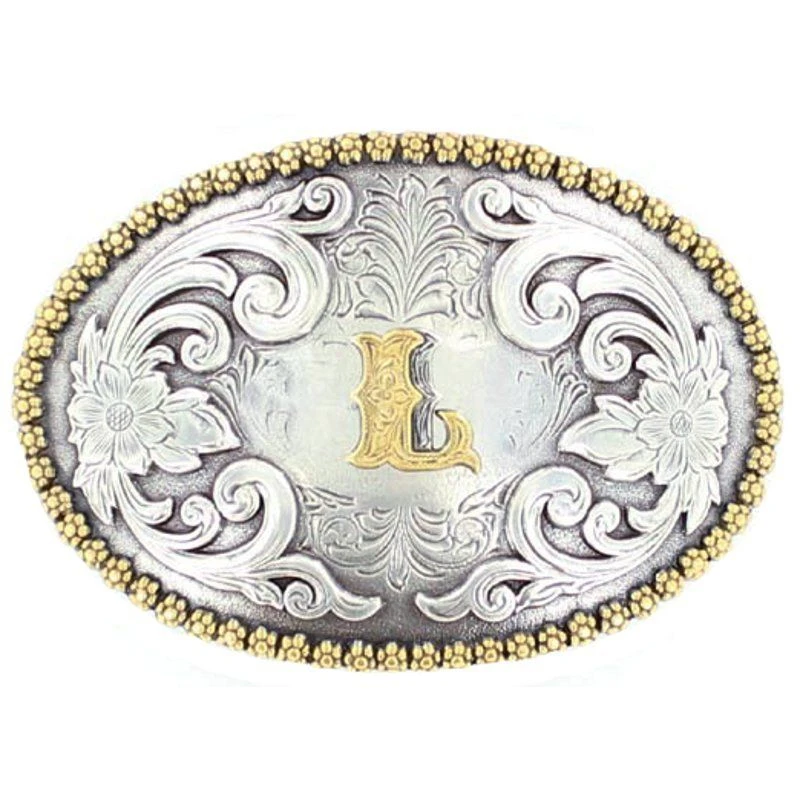 M&F L Initial Belt Buckle