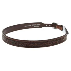 MF Brown 7/8in. Floral Embossed Hat Band
