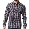 Wrangler Men's Fashion Western Snap Plaid Shirt