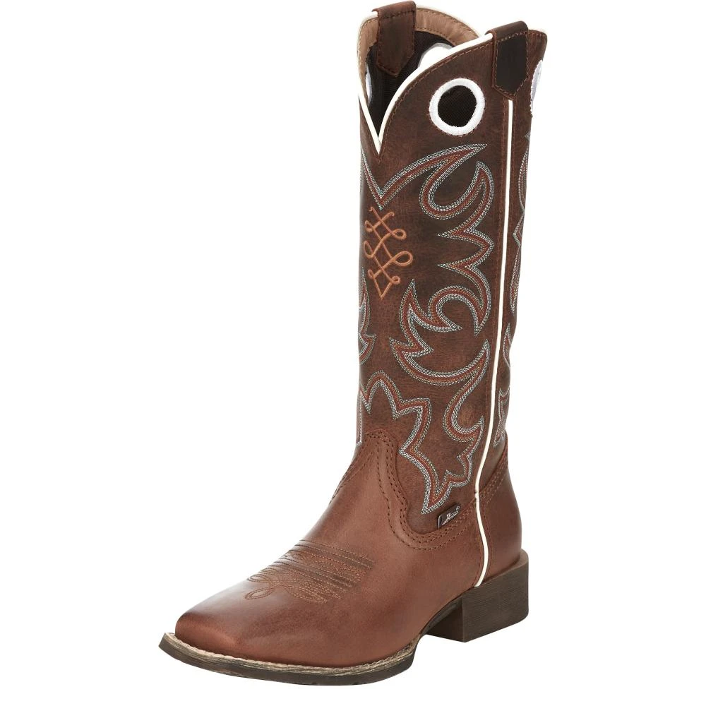 Justin Boots Women's Gypsy Cam Leather Brown Cowgirl Boot