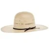 NRS 20X Two Tone Double Row Vent 4 1/2 Inch Brim Open Crown Straw Cowboy Hat