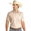 Rock N Roll Cowboy Men's Desert Print Polo