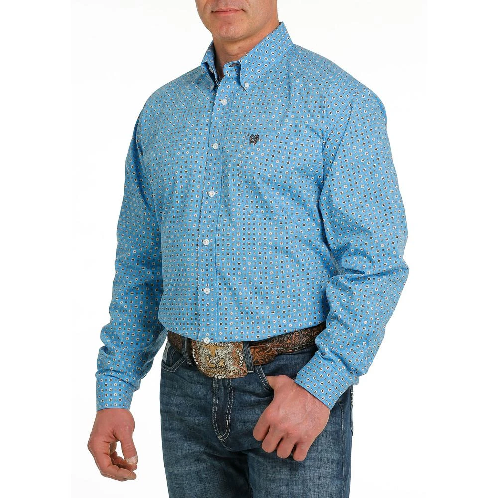 Cinch Men's Medallion Print Button Down Shirt