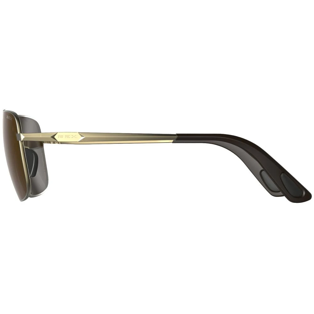 Bex Porter Matte Gold And Brown Sunglasses