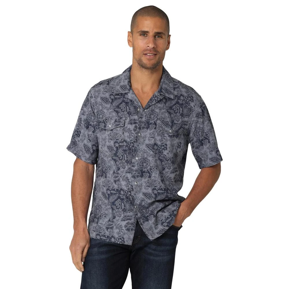 Wrangler Men's Coconut Cowboy Snap Camp Shirt