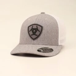 Men's Grey Shield Trucker Cap