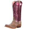 Ariat Women's Futurity Smokey Roughout/ Wine Patent 13 In Top Boot