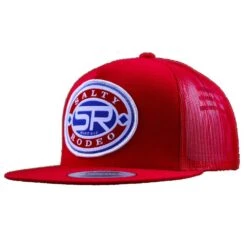 Salty Rodeo Co. Mens Bandit Red Cap
