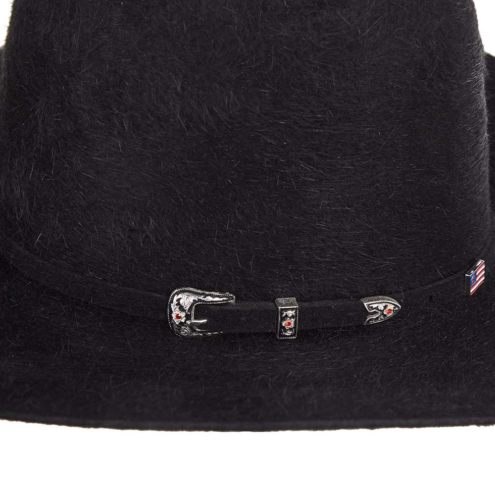 American Hats 20X Grizzly Black 4 1/4in. Brim Felt Cowboy Hat - Image 4
