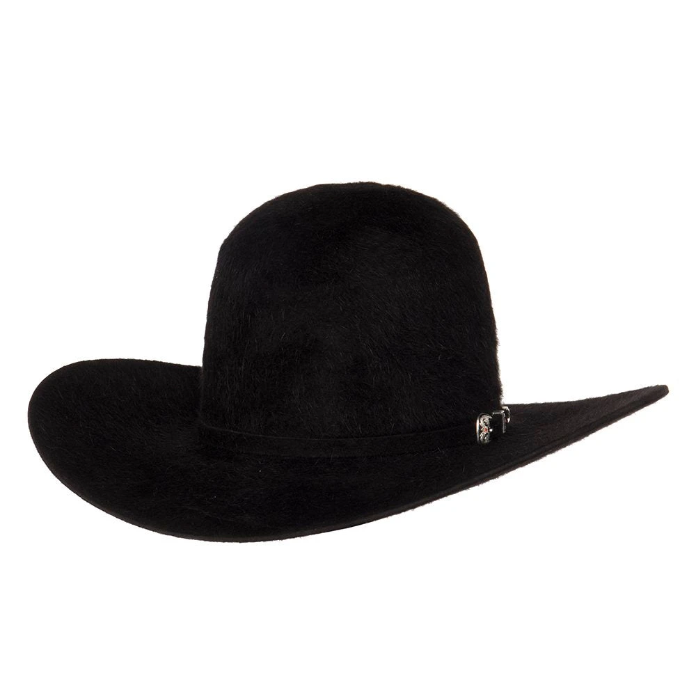 American Hats 20X Grizzly Black 4 1/4in. Brim Felt Cowboy Hat - Image 5